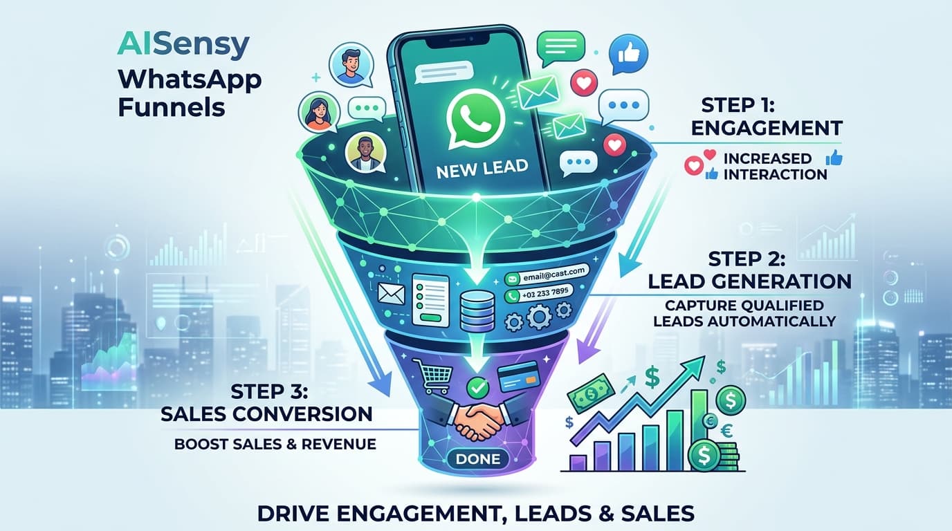 AISensy WhatsApp Funnels: Drive Engagement, Leads & Sales