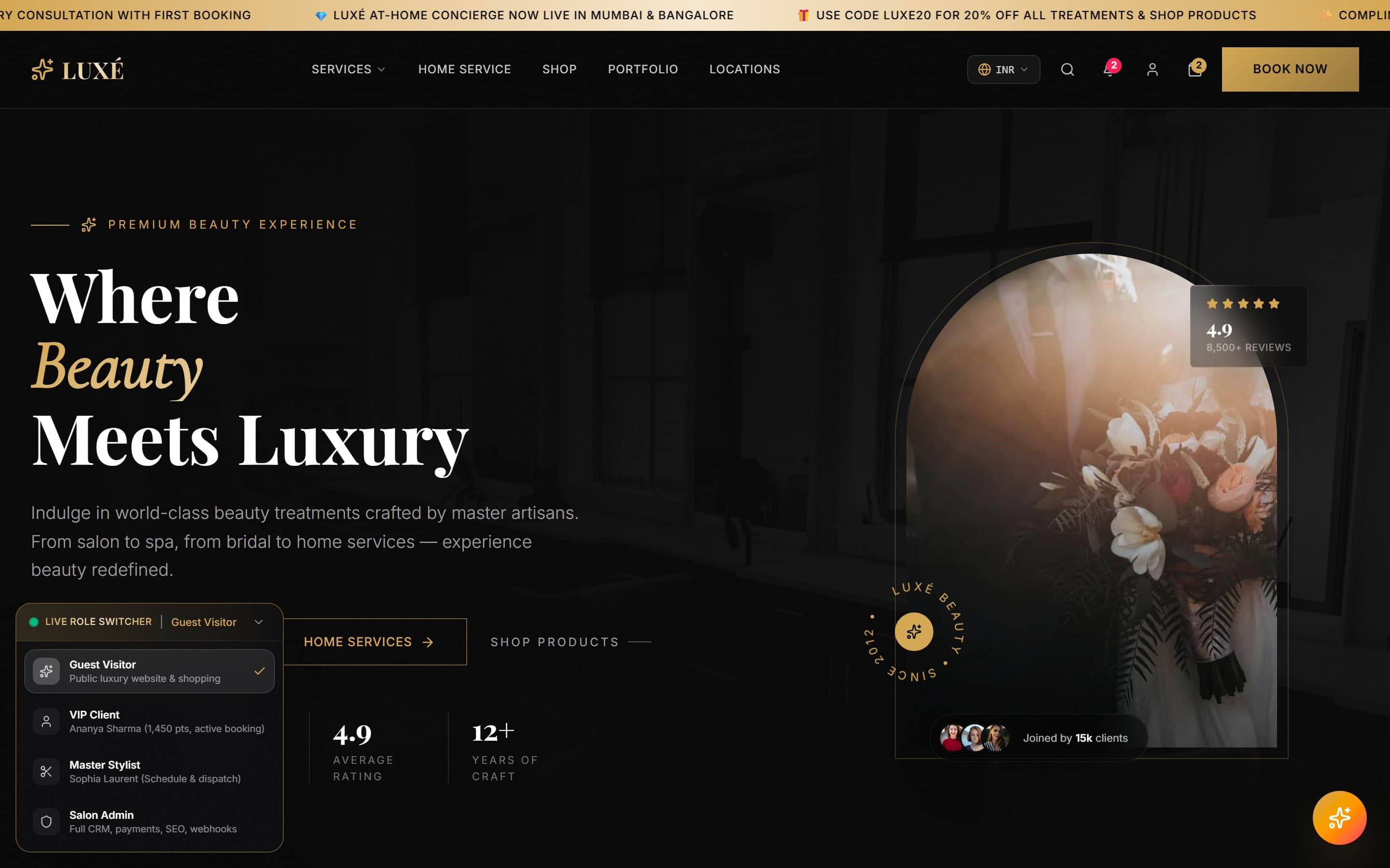 LUXÉ Beauty Web Application