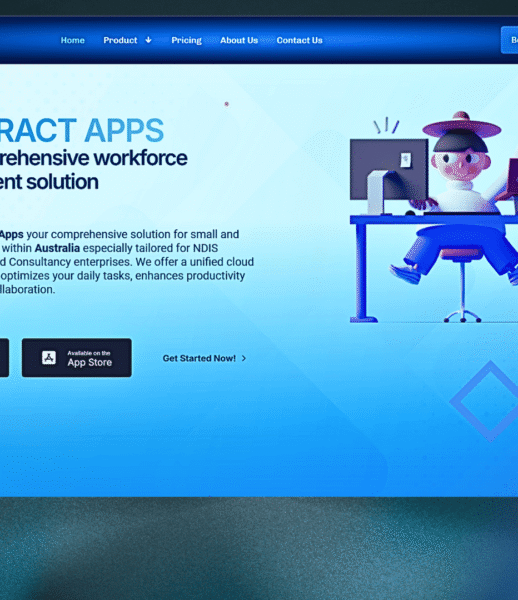tesseractapps - web design - graphic design project by amaris brand creation