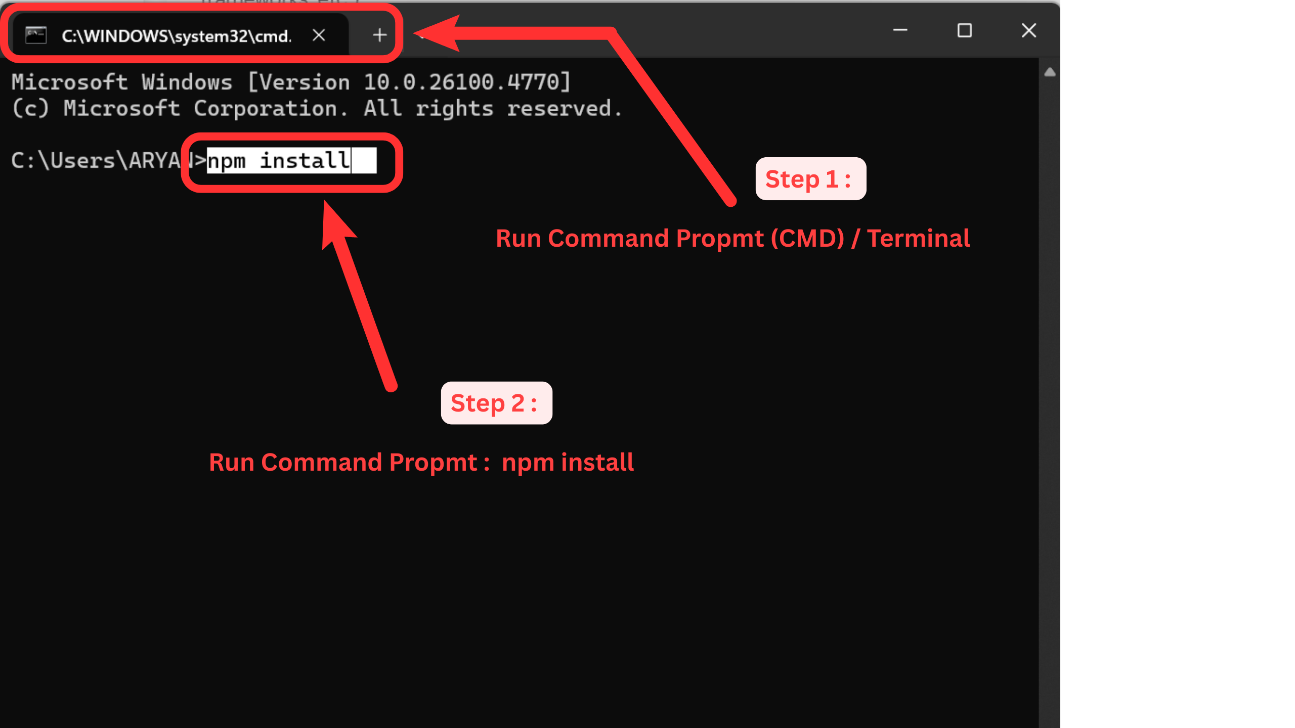 terminal prompt